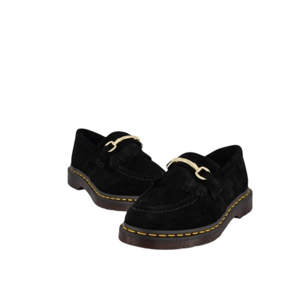 Dr. Martens Adrian Snaffle Loafers Black Suede US 5 EU 36 Shoes Dark Academia - Picture 6 of 16